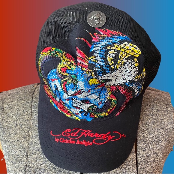 Vintage Ed Hardy trucker hat. EUC - Picture 2 of 5